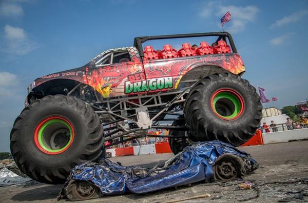 Red Dragon Monster truck rides - Sunday