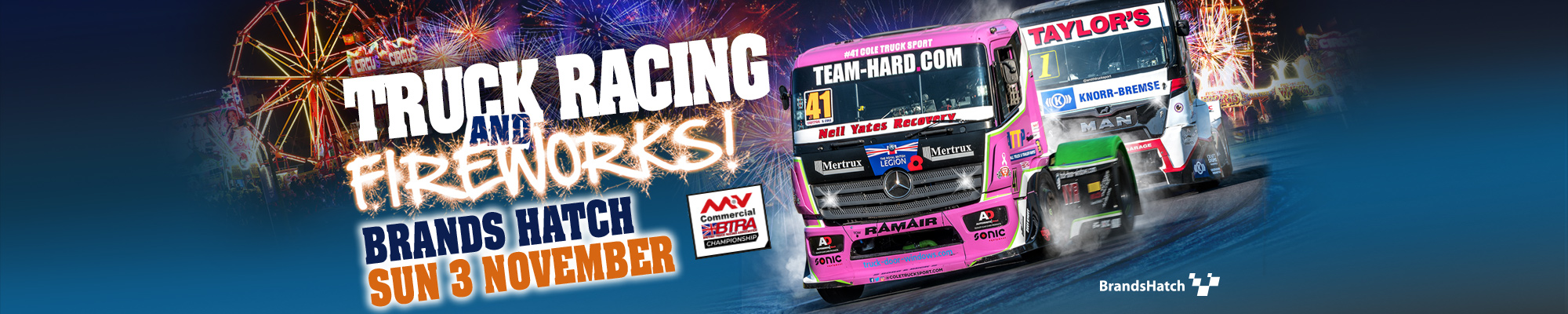 MSV Tickets - British Truck Racing & Fireworks - Brands Hatch