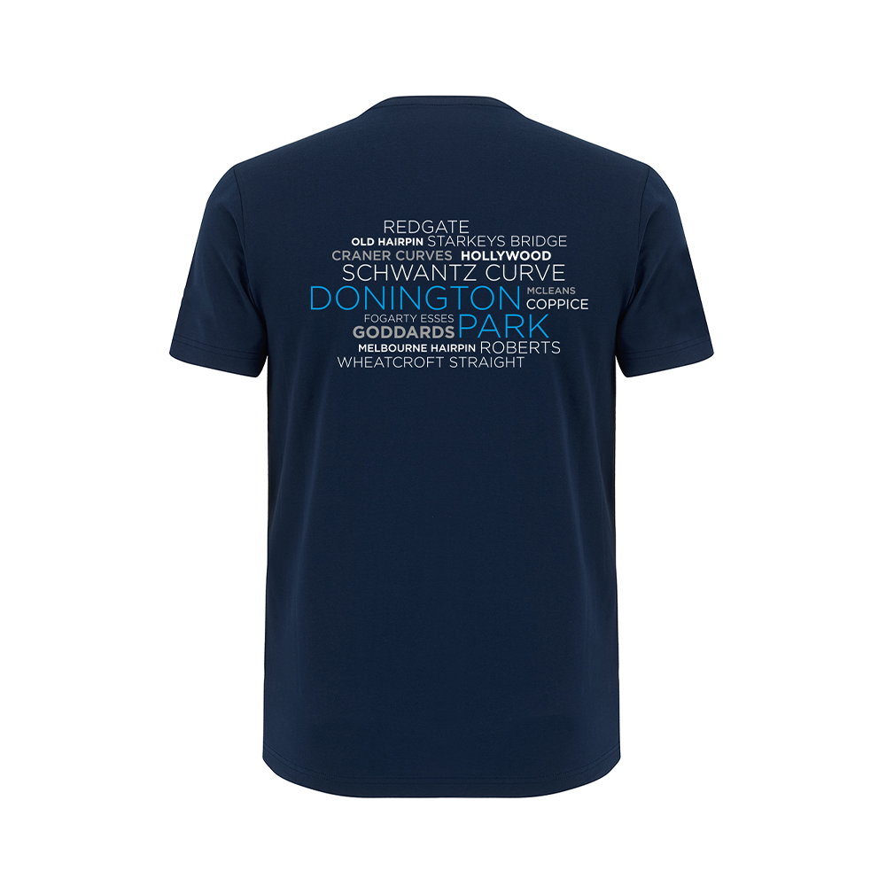 MSV Shop - MSV Merchandise - Donington Park Apex Navy T-Shirt - 2022 range